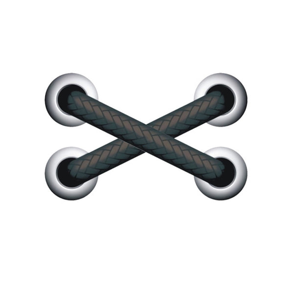 10pcs Shoelace Car Sticker Body Cover Up Scratch Patch Sticker(Black Cross)
