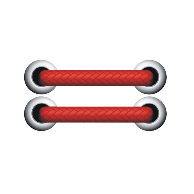 10pcs Shoelace Car Sticker Body Cover Up Scratch Patch Sticker(Red Horizontal)