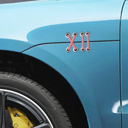 10pcs Shoelace Car Sticker Body Cover Up Scratch Patch Sticker(Black Horizontal)