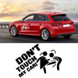 10pcs Car Sticker Do Not Touch My Car Personalised Reflective Warning Sticker(Black) - Decorative Sticker by PMC TechLife | Online Shopping South Africa | PMC TechLife | Buy Now Pay Later Mobicred