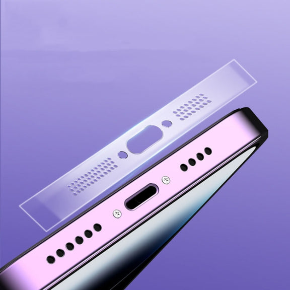 5 Sets Soft Hydrogel Film Speaker Dust Net For iPhone 14 Series / iPhone 13 Series / iPhone 12 Series ,Spec:2pcs/set  With Dust Plug