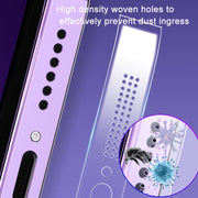 5 Sets Soft Hydrogel Film Speaker Dust Net For iPhone 14 Series / iPhone 13 Series / iPhone 12 Series ,Spec:2pcs/set  With Dust Plug