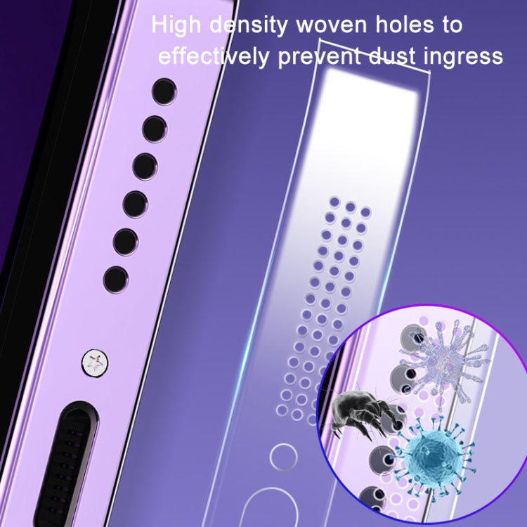 5 Sets Soft Hydrogel Film Speaker Dust Net For iPhone 14 Series / iPhone 13 Series / iPhone 12 Series ,Spec:2pcs/set  With Dust Plug