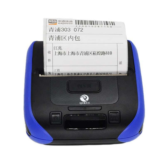 QIRUI 72mm Portable Thermal Receipt Express List Bluetooth Handheld Printer, CN Plug(QR-386A)