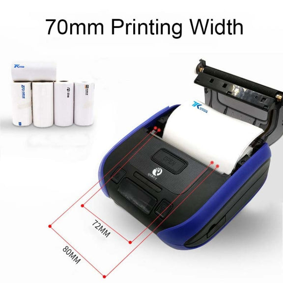 QIRUI 72mm Portable Thermal Receipt Express List Bluetooth Handheld Printer, CN Plug(QR-386A)