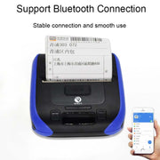 QIRUI 72mm Portable Thermal Receipt Express List Bluetooth Handheld Printer, CN Plug(QR-386A)