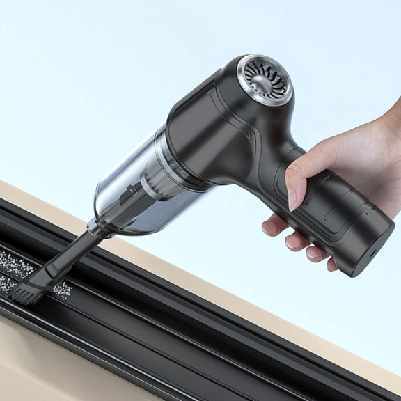 SUITU Car Wireless Wet And Wet Charging Handheld Vacuum Cleaner, Style: Basic Black