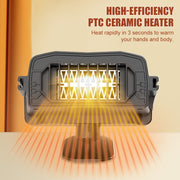 Car 12V Heater Defrost Snow Defogger, Color: Yellow Heater