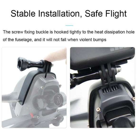 For DJI FPV Top Expansion Adapter Bracket Sports Camera Bracket