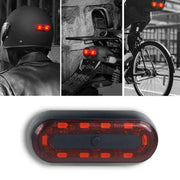 Motorbike Helmet Warning Light USB Rechargeable Water-resistant Tail Light, Specification: 10 Beads