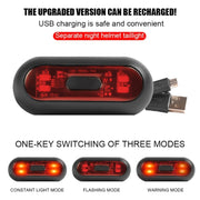 Motorbike Helmet Warning Light USB Rechargeable Water-resistant Tail Light, Specification: 10 Beads