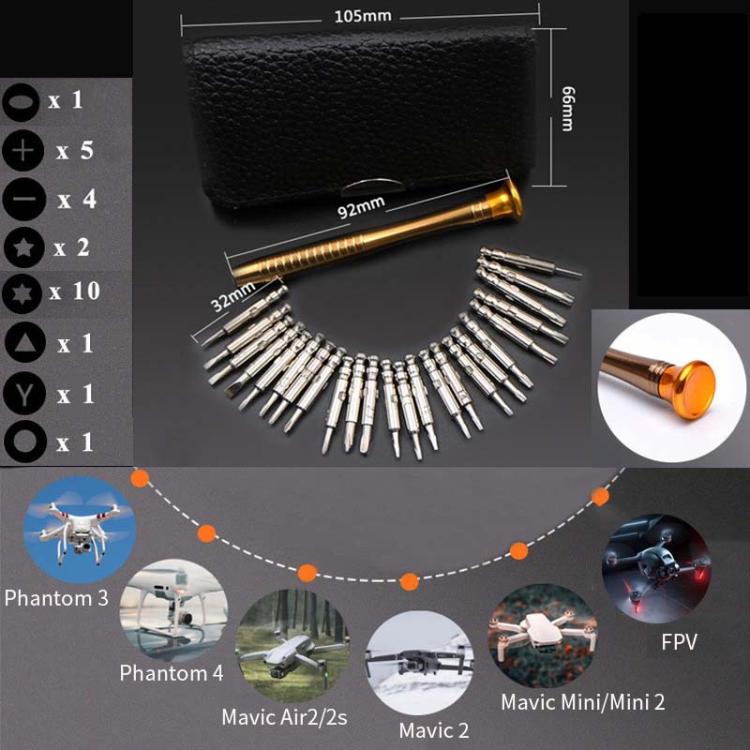 CQT Drone Repair Screwdriver Set For DJI Mavic3 / Mini / Mini 2 / Air2 / Air2S / FPV / Phantom3 / 4 / Mini3 / 4Pro(912063)