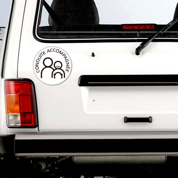 20pcs Dual People Water-resistant And Sun Protection Magnetic Car Sticker(15cm)