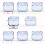 For AirPodS Pro RJT-AP-03 Bluetooth Earphone Transparent Soft Case TPU Protection Cover(Pink)