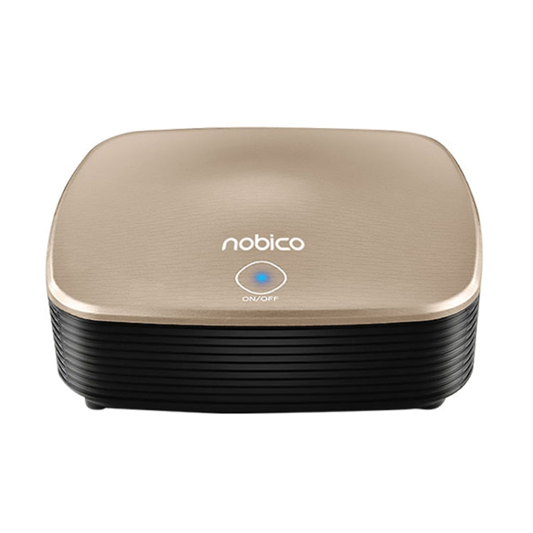 Nobico J007 USB Negative Ion Car Air Purifier, Style: English Modle(Water Pattern Gold)