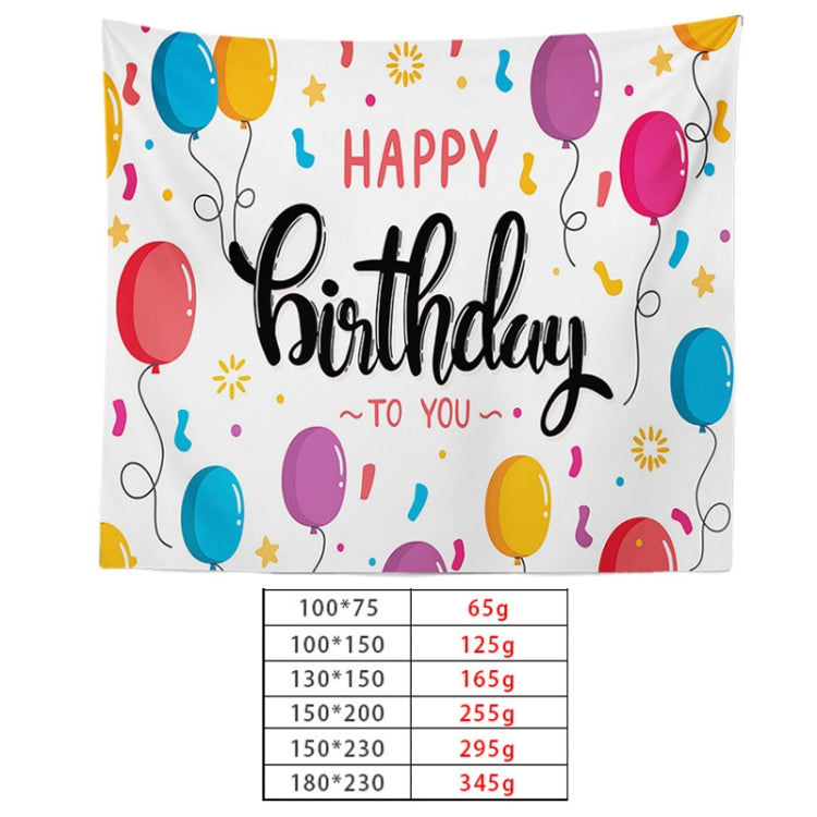 Happy Birthday Photo Backdrop Party Decoration Tapestry, Size: 200x150cm(GT56-10)