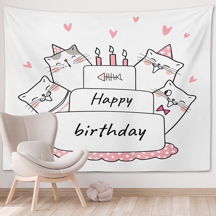 Happy Birthday Photo Backdrop Party Decoration Tapestry, Size: 230x150cm(GT56-2)