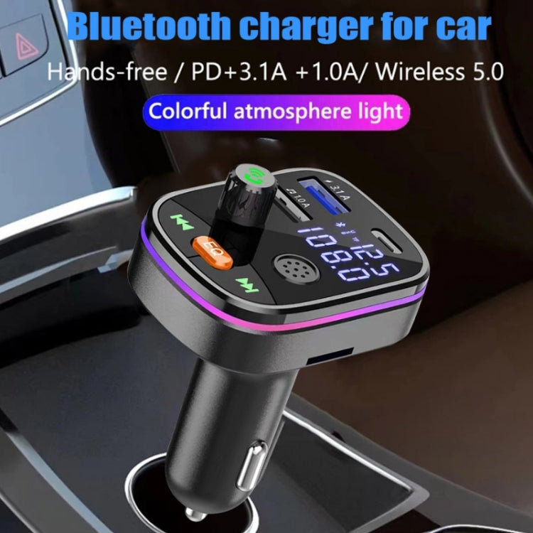 Q9 Car Bluetooth MP3 With TYPE-C Port PD Charging FM Transmitter