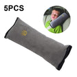 5pcs Children Car Seat Belt Protective Cover Thickened Plush Shoulder Pillow(Gray) - Seat Belts & Padding by PMC TechLife | Online Shopping South Africa | PMC TechLife | Buy Now Pay Later Mobicred