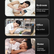 Soundproof Painless Bone Conduction Sleep Speaker Portable White Noise Sleeping Aid(White)