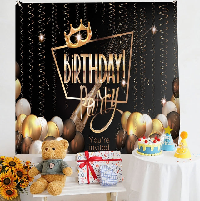 Birthday Layout Hanging Cloth Children Photo Wall Cloth, Size: 150x200cm Velvet(37)