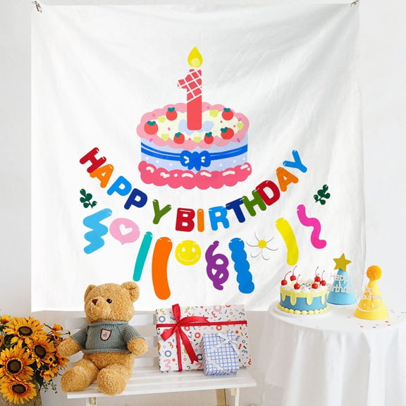 Birthday Layout Hanging Cloth Children Photo Wall Cloth, Size: 150x230cm Velvet(11)