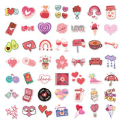 4sets Valentine Day Gifts Decorative Stickers Cartoon Water-resistant Water Cup Sticker, Spec: N14