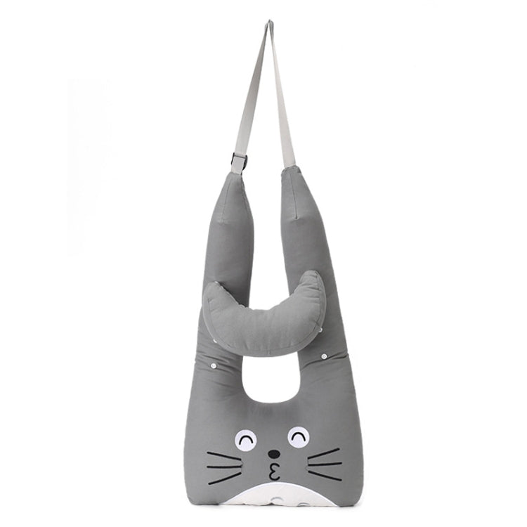 8146 Cartoon Adjustable Car Children Sleep Safety Belt U-shaped Neck Pillow(Gray Totoro)