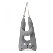 8146 Cartoon Adjustable Car Children Sleep Safety Belt U-shaped Neck Pillow(Gray Totoro)