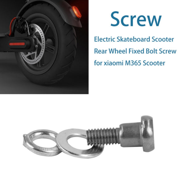 For Xiaomi Mijia M365/PRO 5pcs Scooter Rear Wheel Fixing Screws(White)