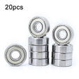 608zz 20pcs Miniature Bearings Silent Deep Groove Ball Bearings - Bearing by PMC TechLife | Online Shopping South Africa | PMC TechLife