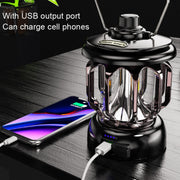 LH-B46 LED Retro Tent Light Convenient USB Charging Camping Light(Black)