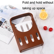 Home Baking Tool Bread Loaf Toast Kitchen Slicer Cutter(Brown)