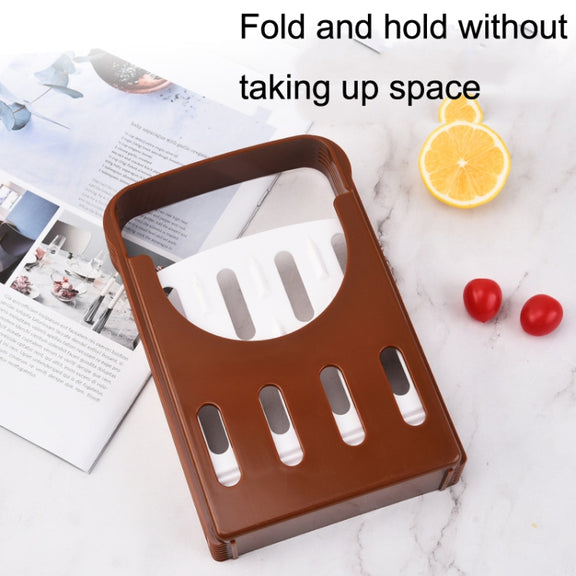 Home Baking Tool Bread Loaf Toast Kitchen Slicer Cutter(Brown)