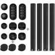 3 In 1 0.5m Kit Cord Management Organizer Kit Cable Sleeve With Zipper Cable Clip - Cable Organizer by PMC TechLife | Online Shopping South Africa | PMC TechLife | Buy Now Pay Later Mobicred
