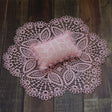 Hollow Lace Round Blanket + Pillow Suit Baby Photography Props(Pink) - Baby Photo Props by PMC TechLife | Online Shopping South Africa | PMC TechLife | Buy Now Pay Later Mobicred