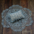 Hollow Lace Round Blanket + Pillow Suit Baby Photography Props(Light Blue) - Baby Photo Props by PMC TechLife | Online Shopping South Africa | PMC TechLife | Buy Now Pay Later Mobicred