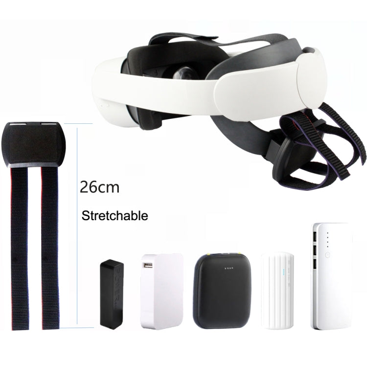 For Oculus Quest / Quest 2 VR All-in -one Charging Belt Accessories(Black)
