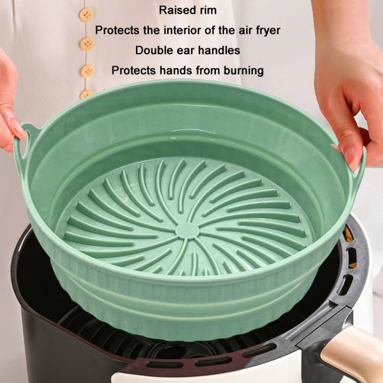 Air Fryer Grill Mat High Temperature Resistant Silicone Baking Tray, Specification: Square Black