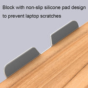 AP-2DP Desktop Liftable Wooden Tablet Laptop Support Stand(Darkwood)