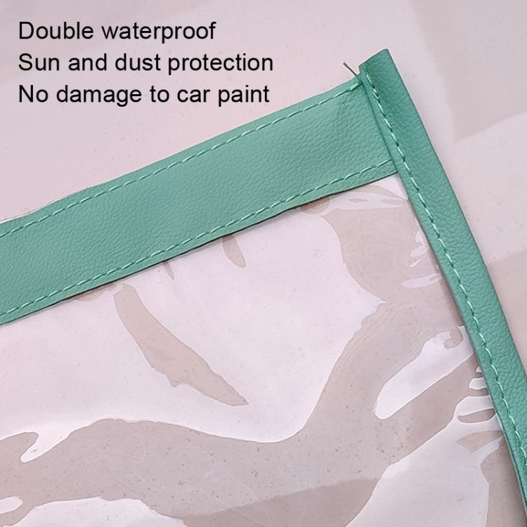 Electric Vehicle Charging Port Magnetic Transparent Rain Cover(White)