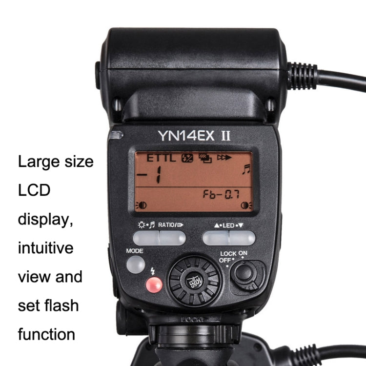 For Canon TTL Oral Insect Insect Teeth Ring Light YONGNUO YN-14EX II Macro Ring Flash Speedlite