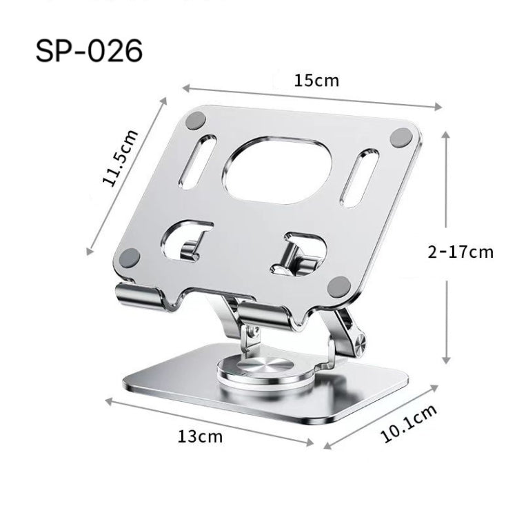 SP-026 360-degree Rotating Universal Desktop Tablet Folding Bracket(Silver)
