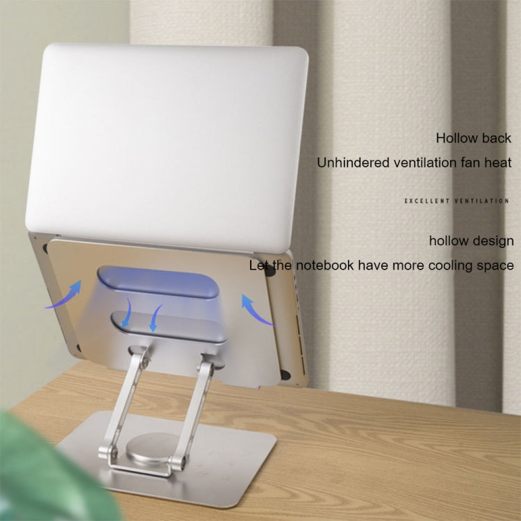 Multifunctional Desktop Foldable Rotating Laptop Cooling Bracket, Spec: SP-086 (Silver)