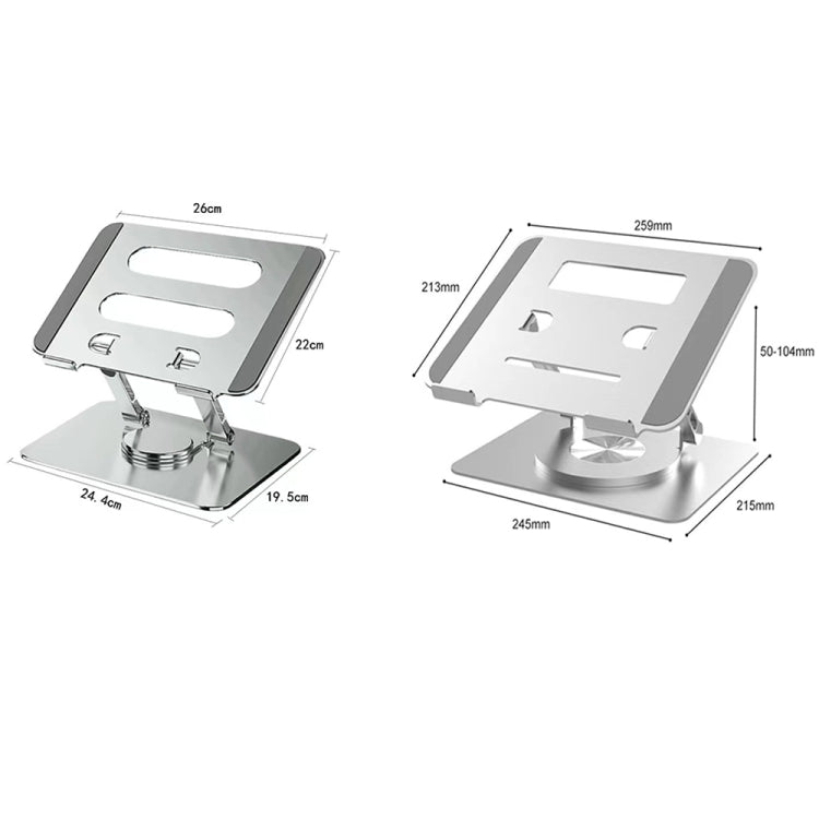 Multifunctional Desktop Foldable Rotating Laptop Cooling Bracket, Spec: SP-086 (Silver)