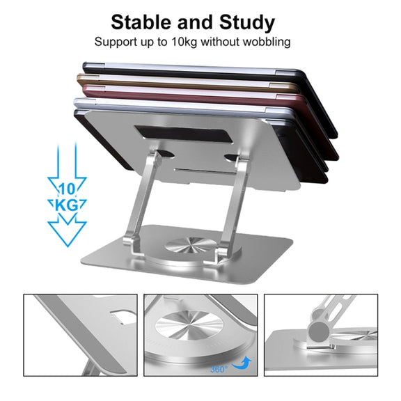 Multifunctional Desktop Foldable Rotating Laptop Cooling Bracket, Spec: SP-88 (Gray)