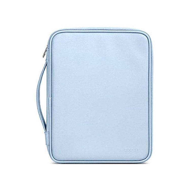 Baona BN-Q015 Leather Water-resistant Shock Absorbing Handheld Tablet Bag, Size: 10.9 inches(Blue)