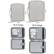 Baona BN-Q015 Leather Water-resistant Shock Absorbing Handheld Tablet Bag, Size: 10.9 inches(Apricot)