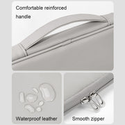 Baona BN-Q015 Leather Water-resistant Shock Absorbing Handheld Tablet Bag, Size: 10.9 inches(Apricot)