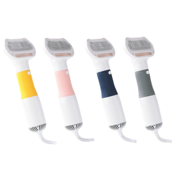 3 in 1 600W Pet Electric High Wind Hair Removal Blowing Combs, Specification: EU Plug 220V(Navy)